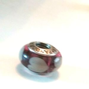 Pandora Purple Heart Bead charm